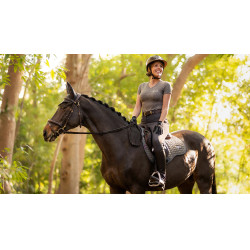 Tapis de selle LeMieux Earth GP Square Moss Marron