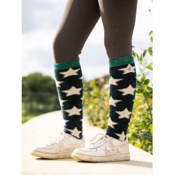 Chaussettes LeMieux Fluffies Sasha Star Vert épicéa Chaussettes LeMieux Fluffies Sasha Star Vert épicéa