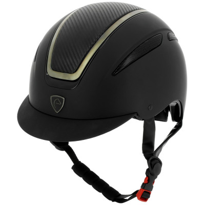 Casque Equithème Agris Noir chrome carbone