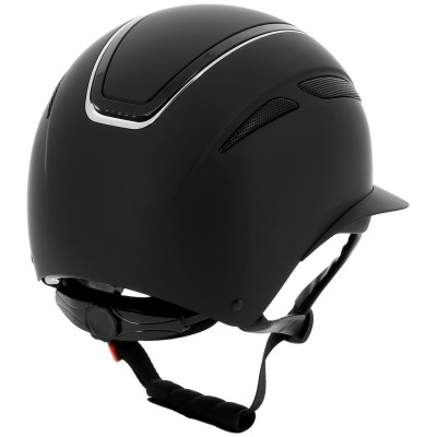 Casque Equithème Agris visière large Noir argenté