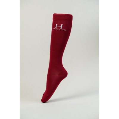 Chaussettes Badminton Harcour Rubis