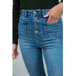 Jean Flare Harcour Juvo Jean Gris