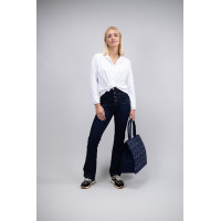 Jean Flare Harcour Juvo Jean brut Bleu marine