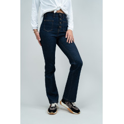 Jean Flare Harcour Juvo Jean brut Bleu marine