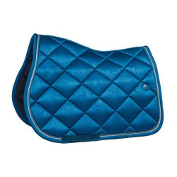 Tapis de selle Lami-Cell Floral Bleu atoll