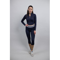 Legging Full grip Harcour Brookie Marine / camel Bleu Legging Full grip Harcour Brookie Marine / camel Bleu
