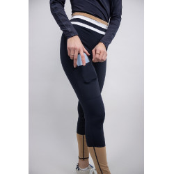 Legging Full grip Harcour Brookie Marine / camel Bleu Legging Full grip Harcour Brookie Marine / camel Bleu