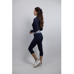Legging Full grip Harcour Brookie Marine / camel Bleu Legging Full grip Harcour Brookie Marine / camel Bleu
