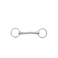 Mors simple double brisure lien boule 20 mm Harcour Inox