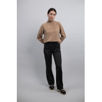 Pantalon Tailleur Harcour Poba Noir or