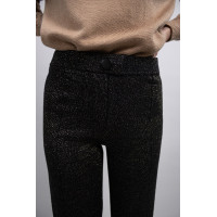 Pantalon Tailleur Harcour Poba Noir or Pantalon Tailleur Harcour Poba Noir or