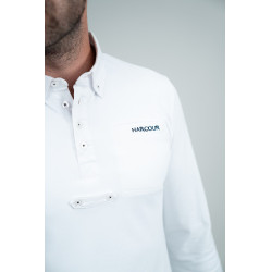 Polo de concours Harcour Piano Blanc