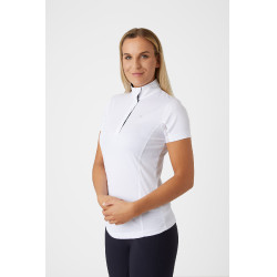 Polo manches courtes Blaire Horze Crescendo femme Blanc / bleu marine Polo manches courtes Blaire Horze Crescendo femme Blanc / bleu marine