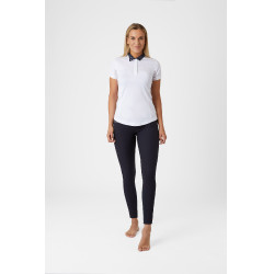 Polo manches courtes Blaire Horze Crescendo femme Blanc / bleu marine Polo manches courtes Blaire Horze Crescendo femme Blanc / bleu marine