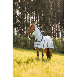 Chemise anti-mouches Freja Horze avec couvre-cou Bleu clair Chemise anti-mouches Freja Horze avec couvre-cou Bleu clair