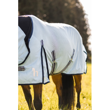 Chemise anti-mouches Freja Horze avec couvre-cou Bleu clair Chemise anti-mouches Freja Horze avec couvre-cou Bleu clair