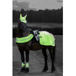 Couvre-reins réfléchissant fluo Horze Jaune Couvre-reins réfléchissant fluo Horze Jaune