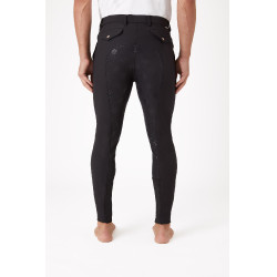 Pantalon fond intégral silicone Horze Grand Prix homme Noir Pantalon fond intégral silicone Horze Grand Prix homme Noir