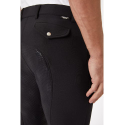 Pantalon fond intégral silicone Horze Grand Prix homme Noir Pantalon fond intégral silicone Horze Grand Prix homme Noir