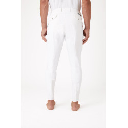 Pantalon fond intégral silicone Horze Grand Prix homme Blanc