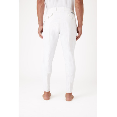 Pantalon fond intégral silicone Horze Grand Prix homme Blanc Pantalon fond intégral silicone Horze Grand Prix homme Blanc
