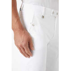 Pantalon fond intégral silicone Horze Grand Prix homme Blanc