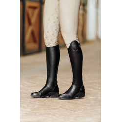 Bottes d'équitation cuir Genève femme Horze Noir