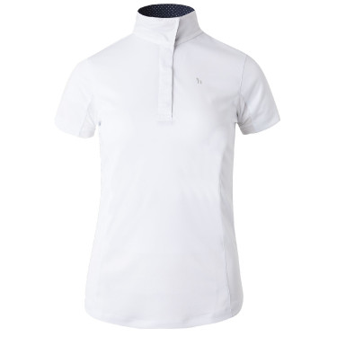 Polo manches courtes Blaire Horze Crescendo femme Blanc / bleu marine Polo manches courtes Blaire Horze Crescendo femme Blanc / bleu marine