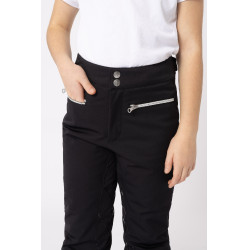 Pantalon d'équitation matelassée silicone Adeline enfants Horze Noir