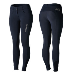 Pantalon d'équitation basanes silicone Meghan femme B Vertigo Bleu marine foncé