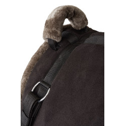 Tapis de monte à cru PU Suede Horze Noir / gris