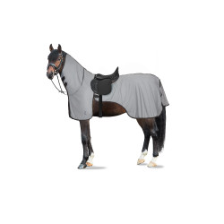 Couverture anti-insectes pour monter à cheval Eira avec encolure amovible Horze Gris Couverture anti-insectes pour monter à cheval Eira avec encolure amovible Horze Gris
