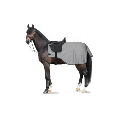Couverture anti-insectes pour monter à cheval Eira avec encolure amovible Horze Gris Couverture anti-insectes pour monter à cheval Eira avec encolure amovible Horze Gris