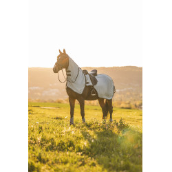 Couverture anti-insectes pour monter à cheval Eira avec encolure amovible Horze Gris Couverture anti-insectes pour monter à cheval Eira avec encolure amovible Horze Gris