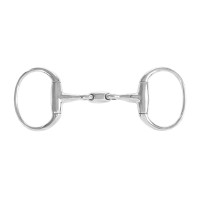 Mors à Tête D'olive En Acier Inoxydable 16 Mm Double Cassé 11,5 Cm - Pour Chevaux Sensibles, Effet Doux - Taille Gravée Au Laser