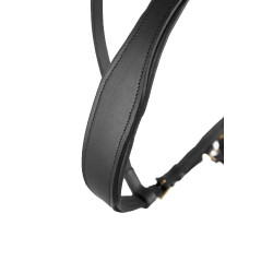 Bridon combiné Orlando Horze bitless en cuir Noir