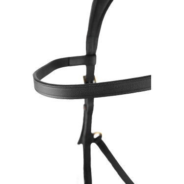 Bridon combiné Orlando Horze bitless en cuir Noir Bridon combiné Orlando Horze bitless en cuir Noir