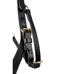 Bridon combiné Orlando Horze bitless en cuir Noir
