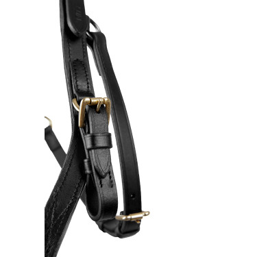 Bridon combiné Orlando Horze bitless en cuir Noir Bridon combiné Orlando Horze bitless en cuir Noir
