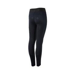 Legging d'équitation silicone Horze Leighton Ado fond intégral avec doublure chaude