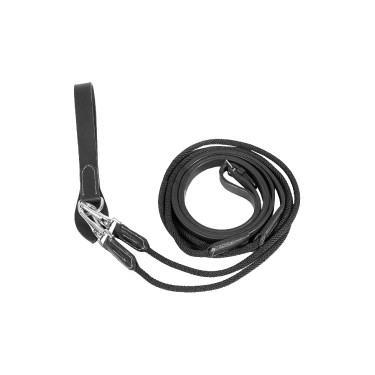 Rênes cuir/nylon type allemandes Horze Sparta Rênes cuir/nylon type allemandes Horze Sparta
