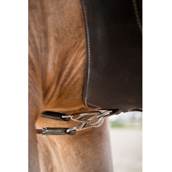 Rênes cuir/nylon type allemandes Horze Sparta Marron