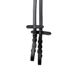 Rênes bredies Horze Slender Noir Rênes bredies Horze Slender Noir