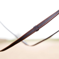 Rênes bredies Horze Slender Marron