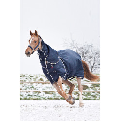 Couverture d'extérieur Georgina B Vertigo avec couvre-cou amovible 250 g Bleu marine