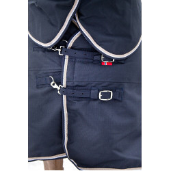 Couverture d'extérieur Georgina B Vertigo avec couvre-cou amovible 250 g Bleu marine