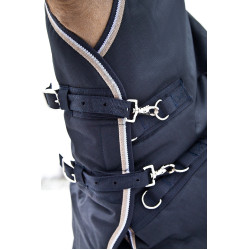 Couverture d'extérieur Georgina B Vertigo avec couvre-cou amovible 250 g Bleu marine