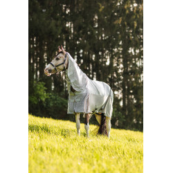 Couverture imperméable anti-mouches Horze Nevada Gris brillant
