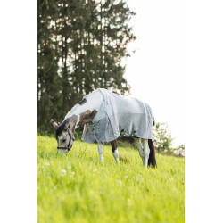 Couverture imperméable anti-mouches Horze Nevada Gris brillant