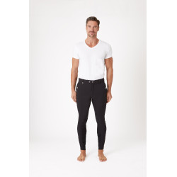 Pantalon à basanes silicone Horze Grand Prix homme Noir Pantalon à basanes silicone Horze Grand Prix homme Noir